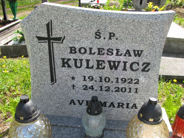 Bolesław Kulewicz 1922 Mysłakowice - Grobonet - Wyszukiwarka osób pochowanych