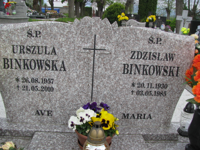 Urszula Binkowska 1957 Mysłakowice - Grobonet - Wyszukiwarka osób pochowanych